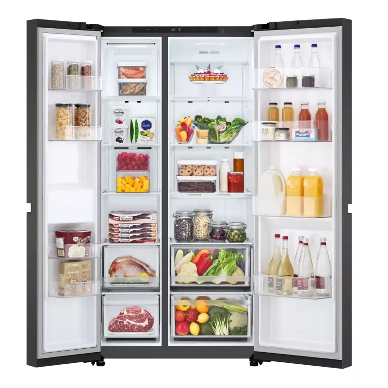 LG GSBC40EPPE Side-by-Side chladnička voľne stojaca 664 L E čierna