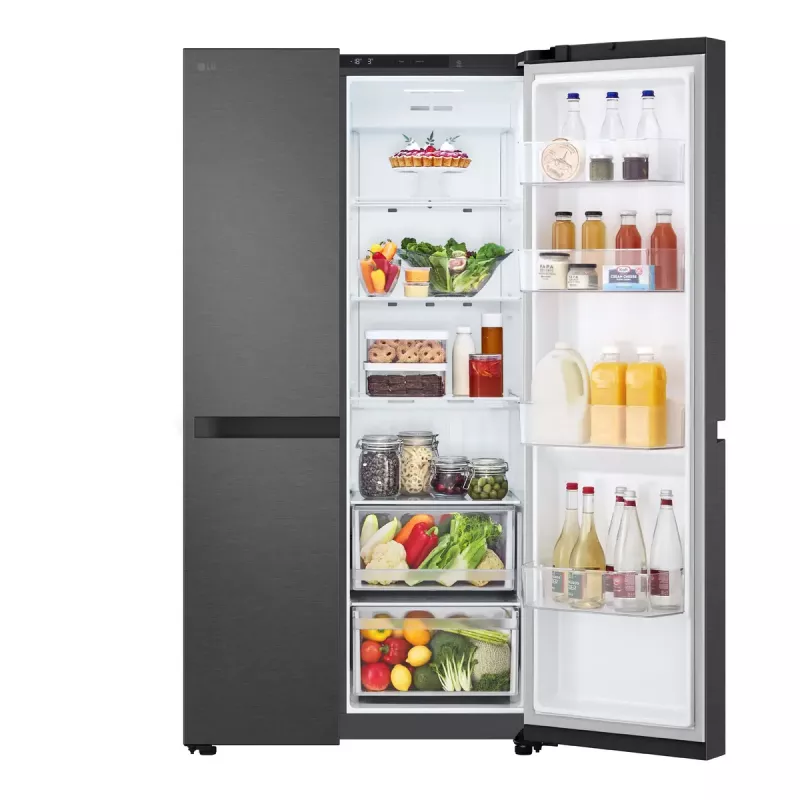 LG GSBC40EPPE Side-by-Side chladnička voľne stojaca 664 L E čierna