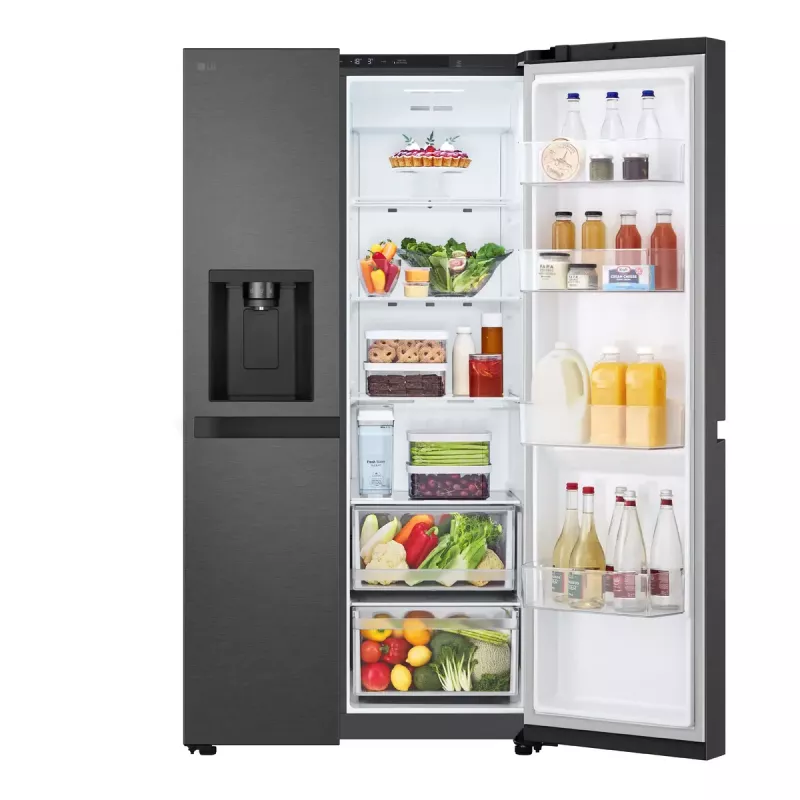 LG GSLC41EPPE Side-by-Side chladnička voľne stojaca 641 L čierna