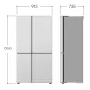LG GSLC41EPPE Side-by-Side chladnička voľne stojaca 641 L čierna