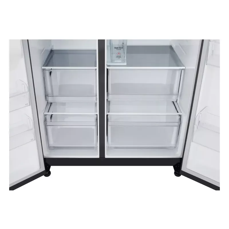 LG GSLC41EPPE Side-by-Side chladnička voľne stojaca 641 L čierna