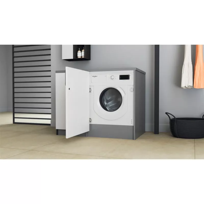 Whirlpool BI WMWG 71483E EU N plne vstavaná práčka, 7 kg, 1400 ot./min, energetická trieda D, biela