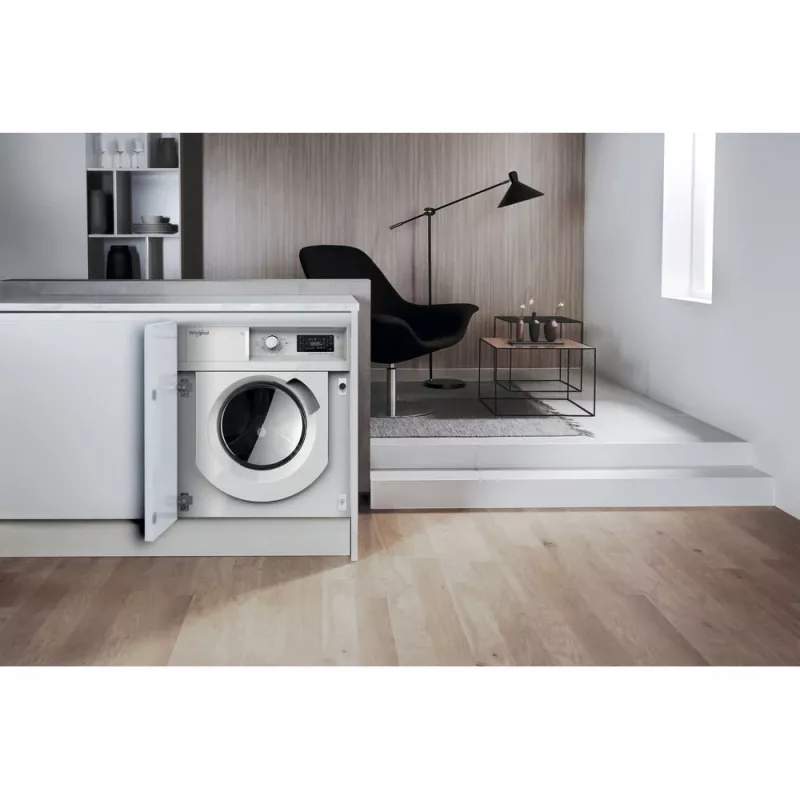 Whirlpool BI WMWG 71483E EU N plne vstavaná práčka, 7 kg, 1400 ot./min, energetická trieda D, biela