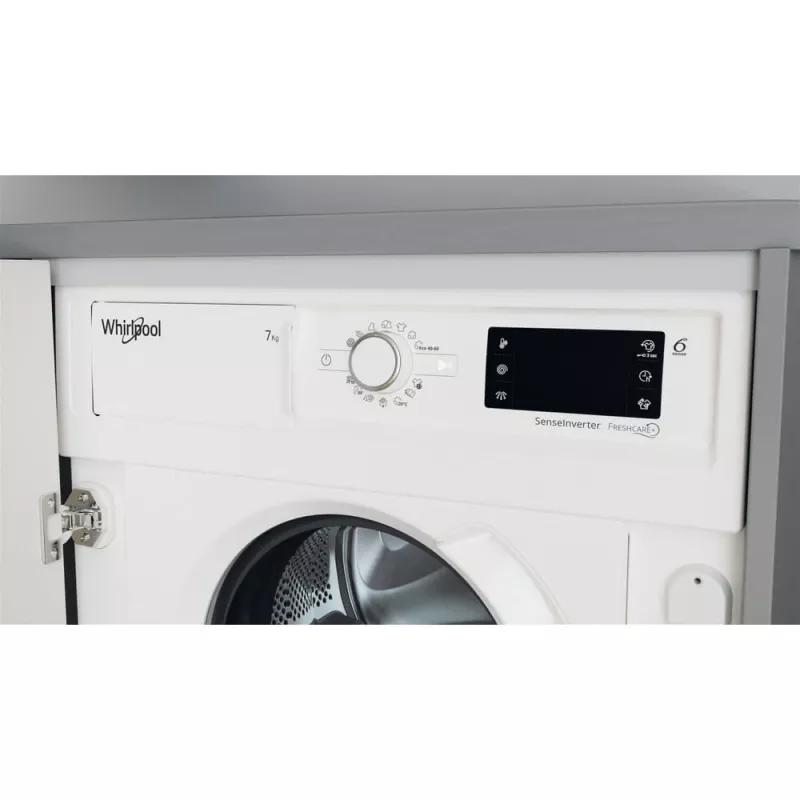 Whirlpool BI WMWG 71483E EU N plne vstavaná práčka, 7 kg, 1400 ot./min, energetická trieda D, biela