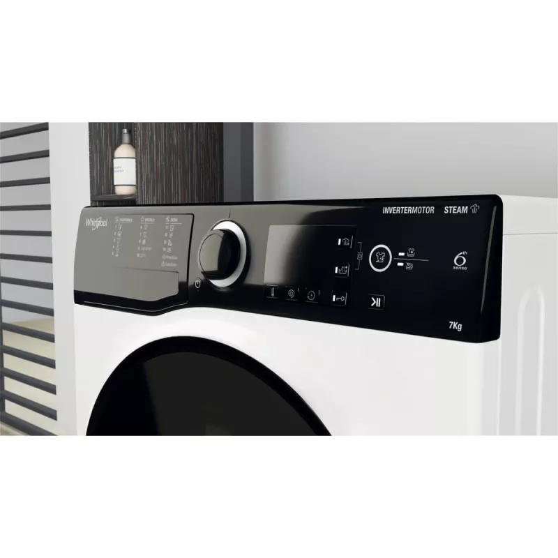 Whirlpool WRSB 7259 D EU práčka s predným plnením 7 kg 1151 ot/min čierna, biela