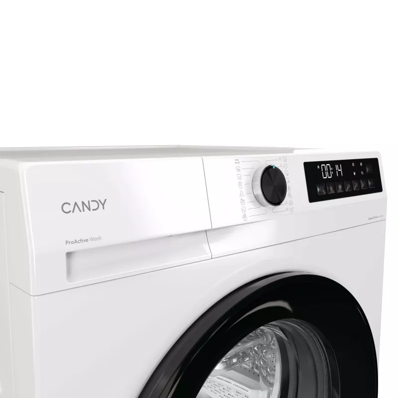 Candy GD 49B8-S práčka s predným plnením, 9 kg, 1400 ot./min, energetická trieda A, biela