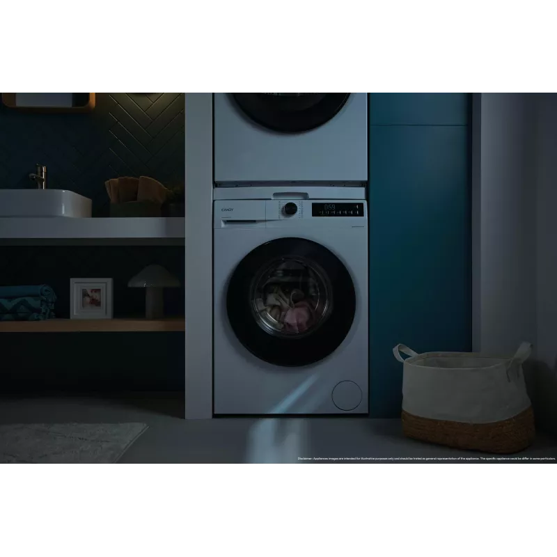 Candy GD 49B8-S práčka s predným plnením, 9 kg, 1400 ot./min, energetická trieda A, biela