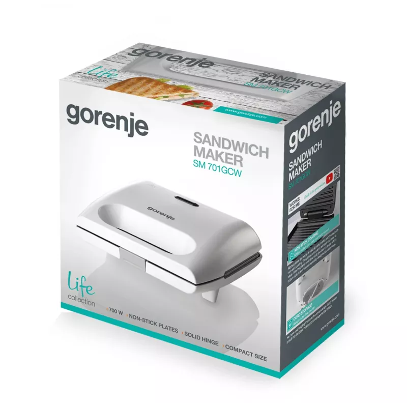Gorenje SM701GCW kontaktný gril
