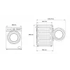 Práčka BEKO BM3WFSU49415WB predné plnenie 9 kg 1400 ot/min biela, energia A