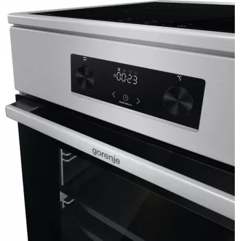 Gorenje 740742 sporák voľne stojaci sporák elektrický sporák zónová indukcia čierna, nerez
