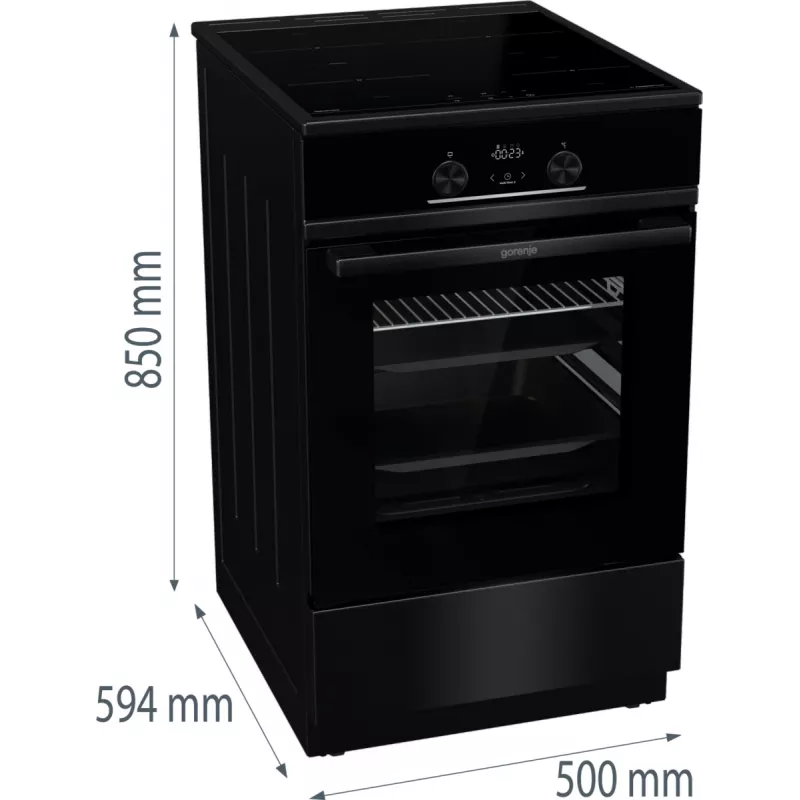 Gorenje GEIT5C60BPG voľne stojaci sporák elektrická sklokeramická varná doska čierna