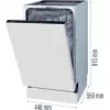 Gorenje GV 520 E 10 EB plne integrovateľná 11 súprav riadu