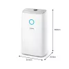 Philips 3000 series DE3306/11 odvlhčovač vzduchu 4 L 51 dB biela, svetlosivá