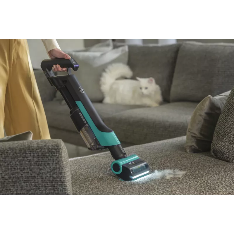 Hoover HF210P 011 2-in-1 akumulátorový vysávač batéria suchý EPA bez vrecka 165 W tyrkysová