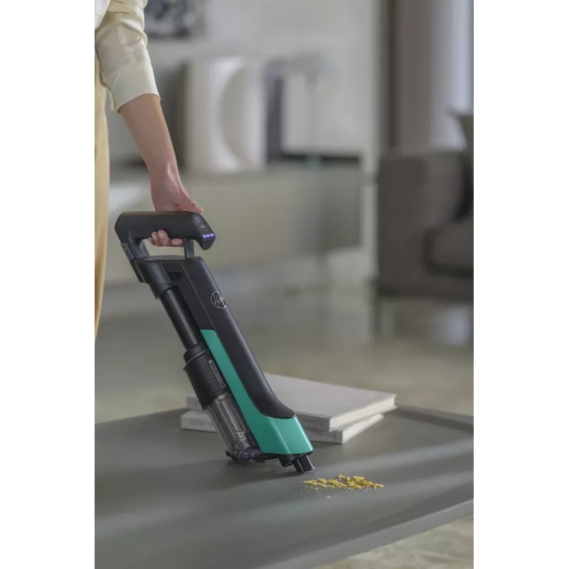 Hoover HF210P 011 2-in-1 akumulátorový vysávač batéria suchý EPA bez vrecka 165 W tyrkysová