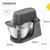 Kuchynský robot Kenwood KHC30.070GY — 1000 W, 4,3 l nerezová misa, otočný regulátor, sivý