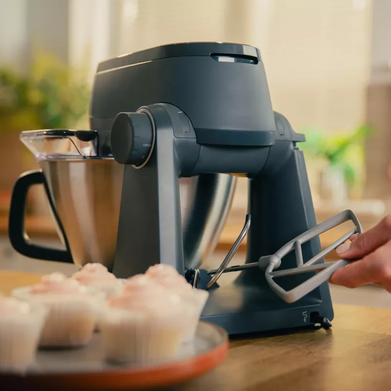 Kuchynský robot Kenwood KHC30.070GY — 1000 W, 4,3 l nerezová misa, otočný regulátor, sivý