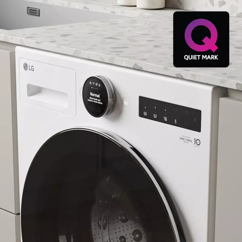 LG WT1210WWF práčka so sušičkou s predným plnením 12 kg / 10 kg, 1400 ot./min, Wi-Fi, biela