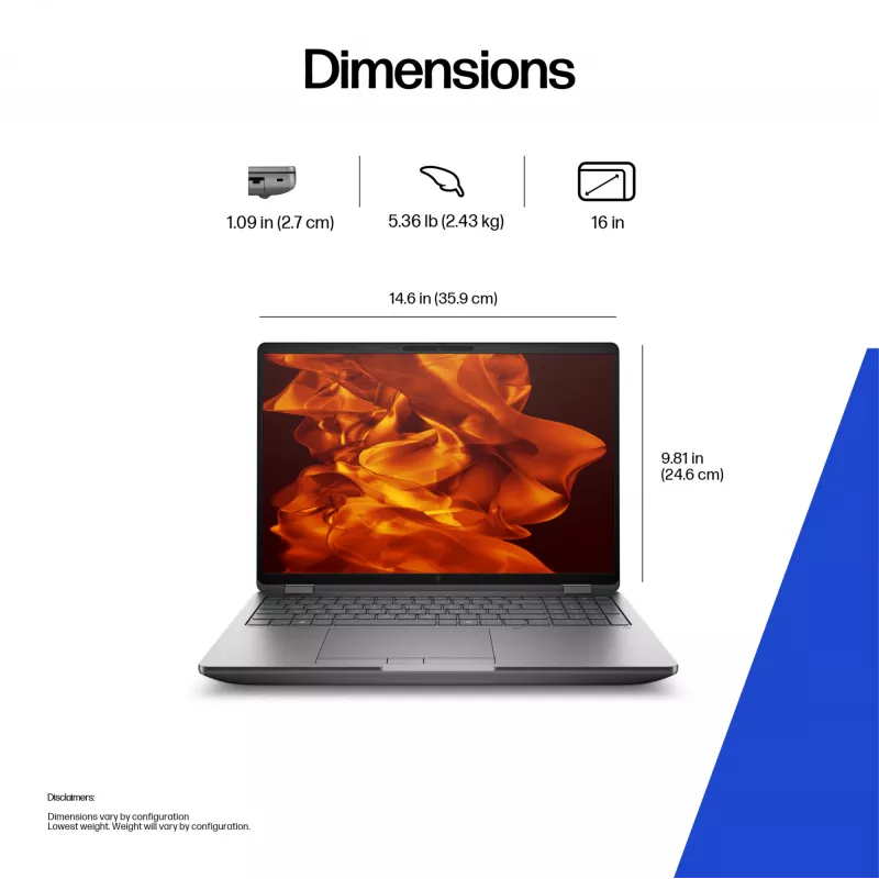 Notebook HP ZBG1i16 U9 285HX 16 64GB 1T PC Nordics