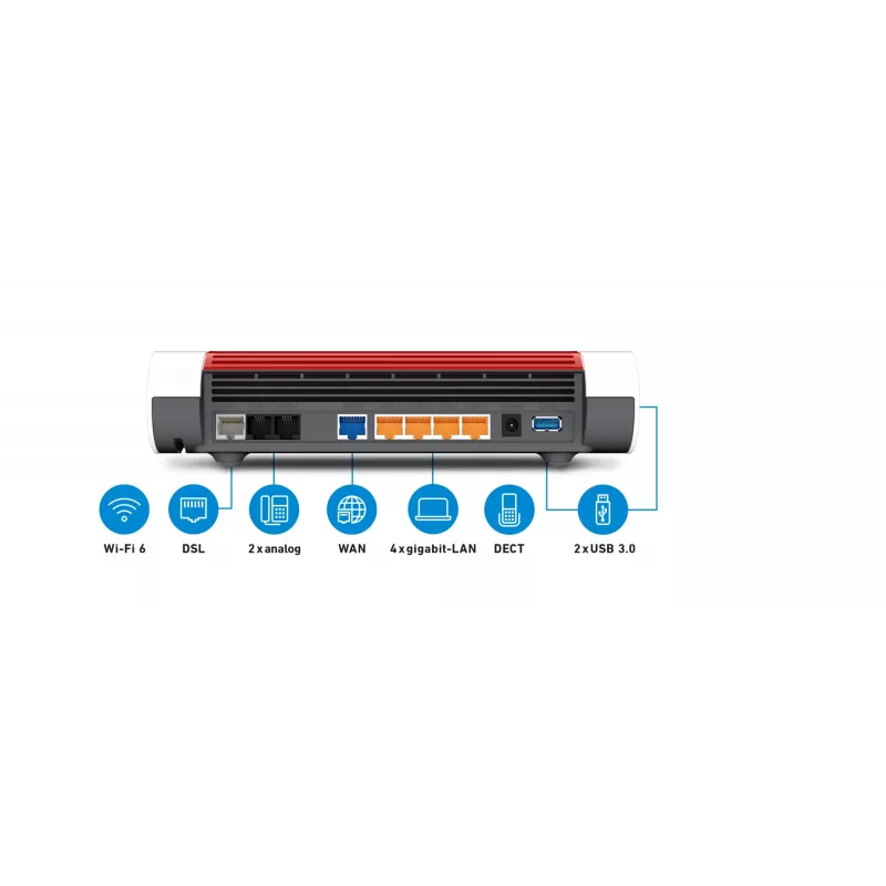 Stolný router FRITZ!Box 7590 AX Dual-Band Wi-Fi 6