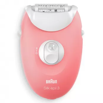 Braun Silk-épil 3 3-176 epilátor s 3 doplnkami, ružová, biela, 20 pinzet, holenie, AC, 100 - 240 V, 50 - 60 Hz
