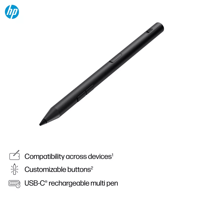 HP 700 nabíjacie multifunkčné pero univerzálna kompatibilita so zariadeniami čierna