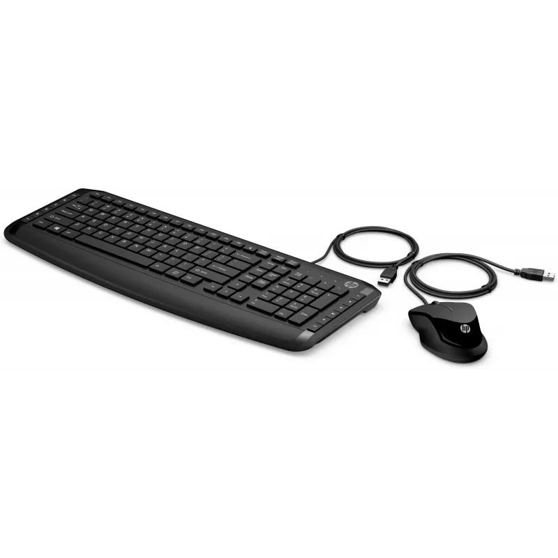 HP Pavilion klávesnica a myš 200, káblová, USB, mechanická, QWERTY, čierna, myš súčasťou
