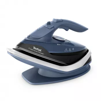 Tefal Freemove Power FV6675E0 žehlička suchá a parná žehlička keramická plocha 2600 W čierna, modrá