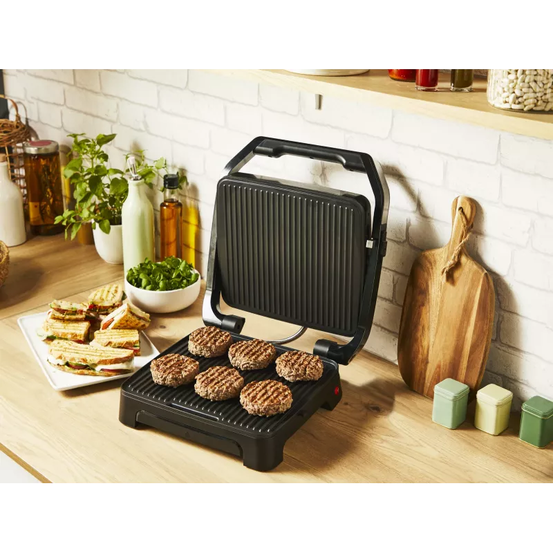 Kontaktný gril Tefal Inicio Adjust GC272D10 s nepriľnavými platňami a nastaviteľnou teplotou