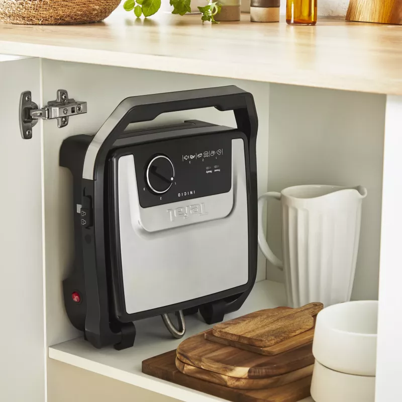 Kontaktný gril Tefal Inicio Adjust GC272D10 s nepriľnavými platňami a nastaviteľnou teplotou