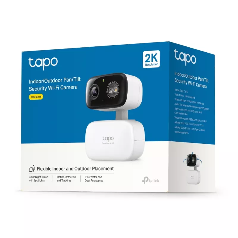 TP-Link Tapo C216 box IP bezpečnostná kamera interiérová 2304 x 1296 pixelov strop/stena/stôl