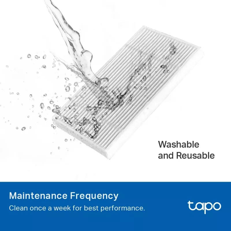 TP-Link Tapo Robot Vacuum Replacement Kit, sada príslušenstva, robotický vysávač, čierna, biela, Tapo RV30 Max Plus, Tapo RV30 Max, Tapo RV20 Max Plus, Tapo RV20 Max, závesná škatuľa, 183 mm