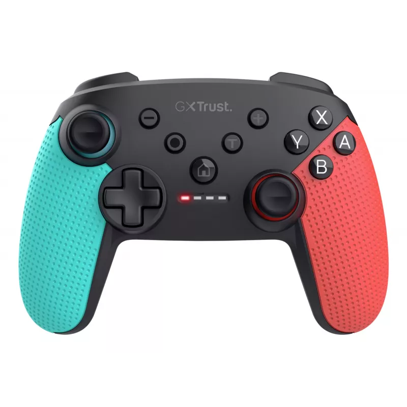 Trust GXT 1246B Muta čierna, modrá, červená Bluetooth gamepad Nintendo Switch, Nintendo Switch Lite