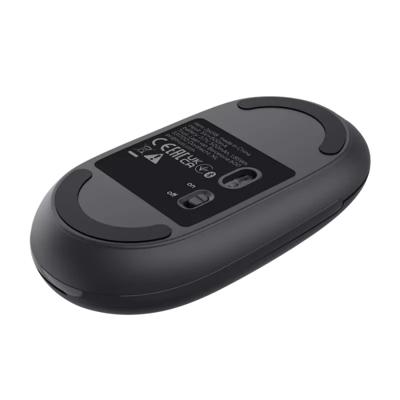 Myš TRUST Seron tenká Multi — obojručná kancelárska myš, optická 3200 DPI, RF Wireless + Bluetooth, 7 tlačidiel, čierna