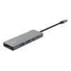 USB Type-C hub TRUST 26062 — HDMI + USB 3.2 Gen 1 Type-A & Type-C, sivý, 5 portov