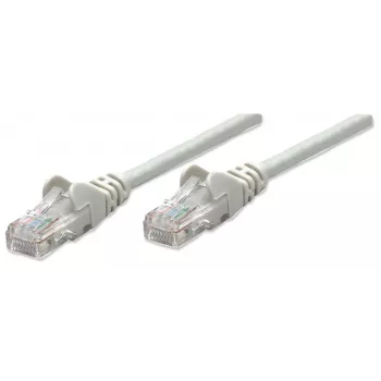 Intellinet sieťový patch kábel, Cat5e, 20m, sivý, CCA, U/UTP, PVC, RJ45, pozlátené kontakty, ochrana proti zlomeniu, zaliate konektory, doživotná záruka