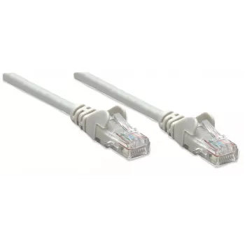Intellinet sieťový patch kábel, Cat5e, 20m, sivý, CCA, U/UTP, PVC, RJ45, pozlátené kontakty, ochrana proti zlomeniu, zaliate konektory, doživotná záruka
