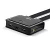 Lindy 2-portový HDMI 4K30, USB 2.0 a audio kábel KVM prepínač, 1920 x 1080 pixelov, čierny