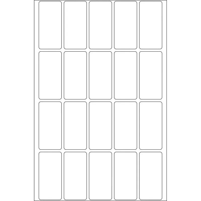 Univerzálne etikety HERMA 10609 19x40 mm biele Movables odstrániteľné papier 640 ks