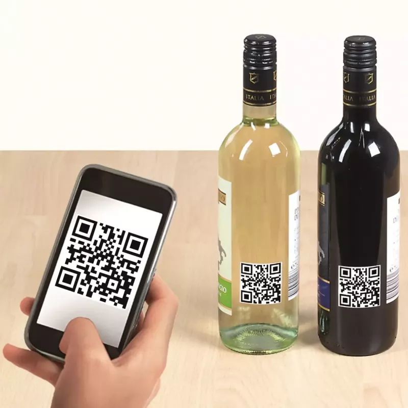 QR kód etikety HERMA 9642 A4 40x40 mm štvorcové biely papier