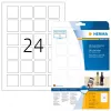 QR kód etikety HERMA 9642 A4 40x40 mm štvorcové biely papier