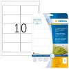 Samolepiaca tlačová etiketa HERMA Labels transparentná krištáľovo číra A4 96x50,8 mm