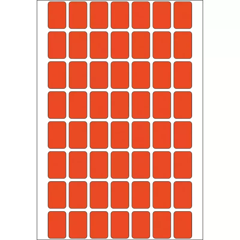 Univerzálne etikety HERMA 12x18 mm červená papier matný ručné popisovanie