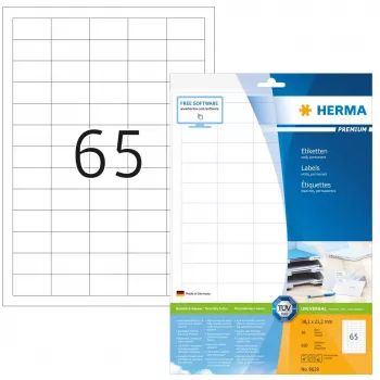 Samolepiaca tlačová etiketa HERMA Labels Premium A4 38,1 x 21,2 mm