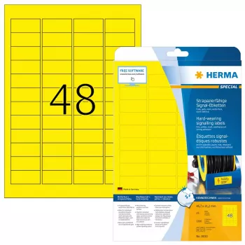 Samolepiace etikety do tlačiarne HERMA Labels výrazné odolné A4 45,7x21,2 mm