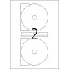 Samolepiaca etiketa do tlačiarne HERMA etikety na CD Maxi A4 Ø 116 mm