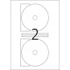 Samolepiace etikety do tlačiarne HERMA etikety na CD Maxi A4 Ø 116 mm