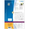 Samolepiace etikety do tlačiarne HERMA etikety na CD Maxi A4 Ø 116 mm