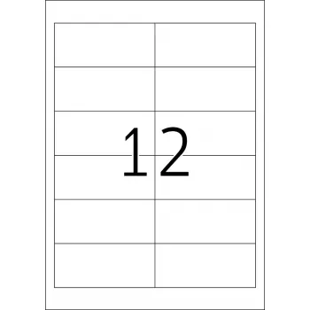 Etikety HERMA Premium A4 97x42,3 mm biela papier matný 2400 ks