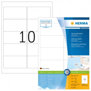 Adresné etikety Premium HERMA A4 96x50,8 mm 1000 ks